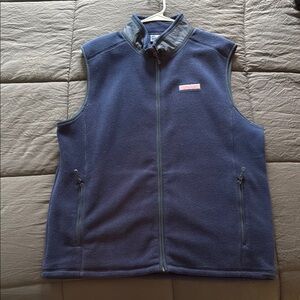 Vineyard Vines Navy Fleece Vest
